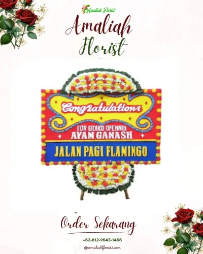 Bunga Papan Congratulation di Sigedong
